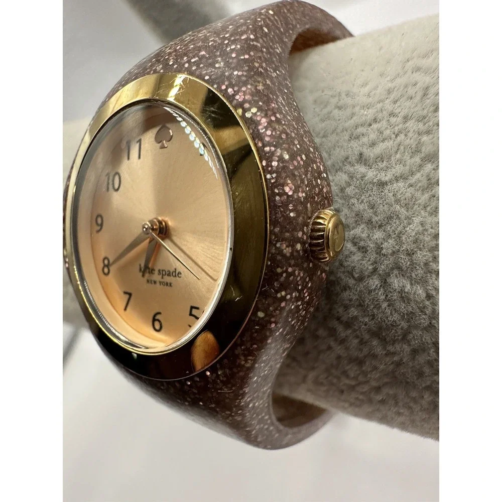 Kate Spade New York Womens Rumsey New Battery Pink Glitter‎ KSW1222 31MM 7.5